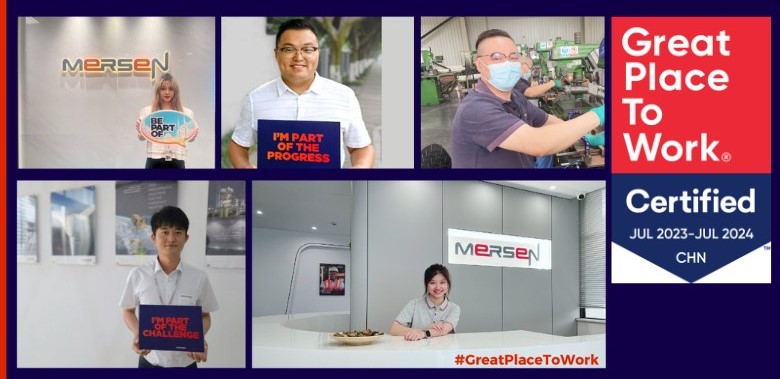 "Mersen China employees awarded Great Place to Work"