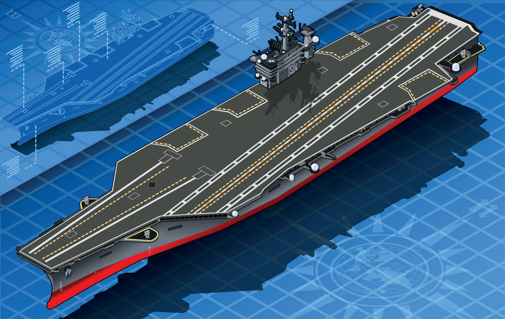 Aircraft Carrier Isometric View